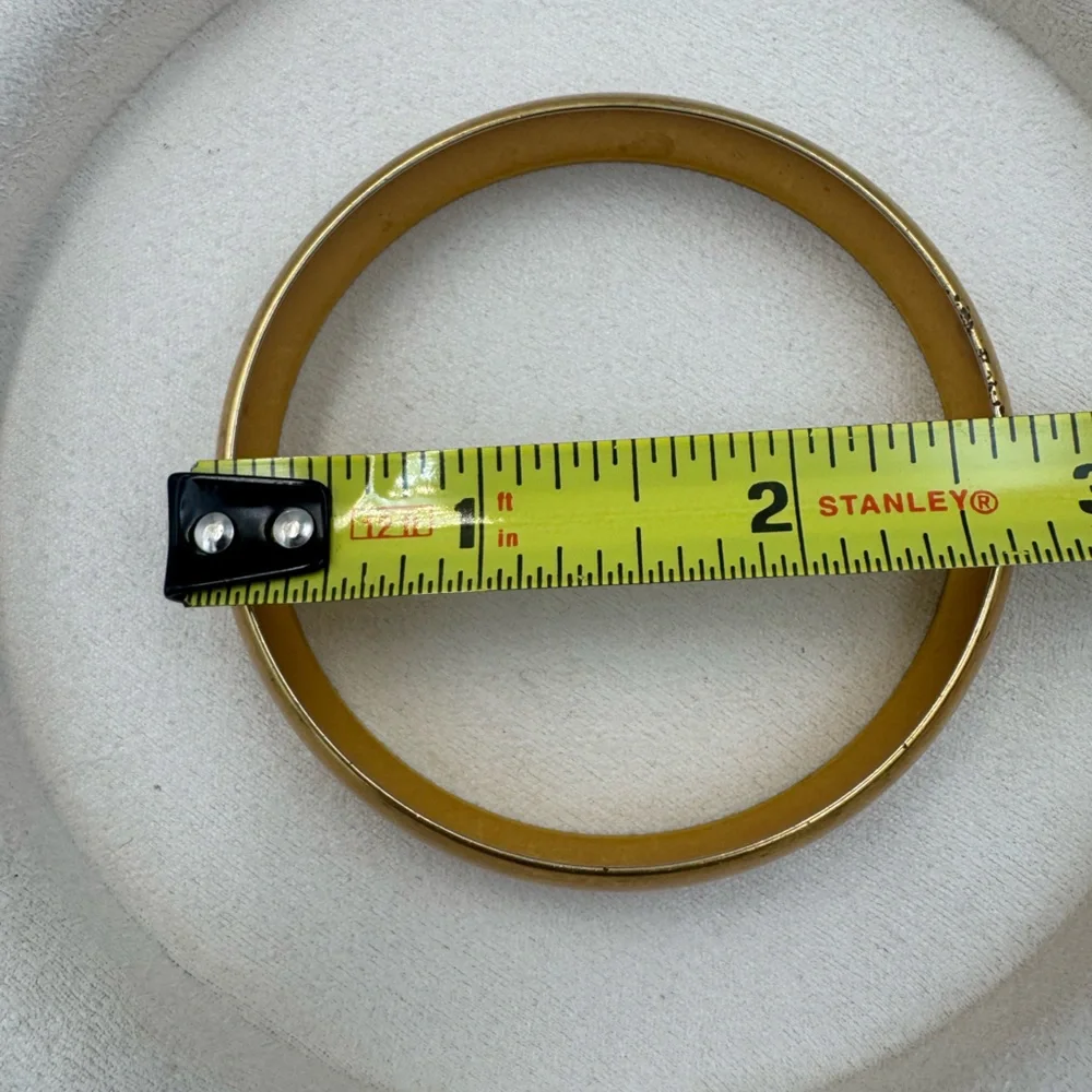 Vintage Gold Tone Bangle Set Nugget Twist Rope &‎ Wide Satin Cuff